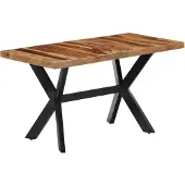 vidaXL Esstisch 140x70x75 cm Massivholz Akazie