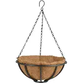 Super Merchant Hanging Basket 30cm Kokos Blumenampel mit Kette ‚Äì wetterfest