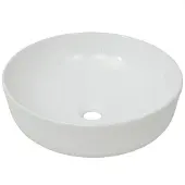vidaXL Waschbecken Rund Keramik Weiß 41,5 x 13,5 cm