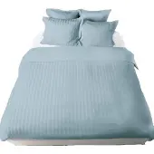 De Witte Lietaer Bettbezug Baumwolle Satin Zygo - Einzel - 140 x 220 cm - Blau
