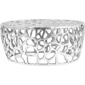 vidaXL Couchtisch Aluminiumguss 70x30 cm Silbern