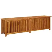 vidaXL Garten-Aufbewahrungsbox 200x50x58 cm Massivholz Akazie
