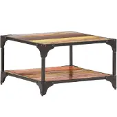 vidaXL Couchtisch 60x60x35 cm Altholz Massiv