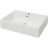 vidaXL Waschbecken mit Hahnloch Keramik Weiß 60,5x42,5x14,5 cm