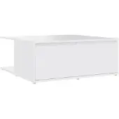 vidaXL Couchtisch Weiß 80x80x31 cm Holzwerkstoff