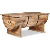 vidaXL Couchtisch Massivholz Mango 88x50x40 cm