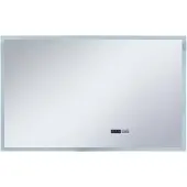 vidaXL LED-Badspiegel mit Berührungssensor und Zeitanzeige 100x60 cm