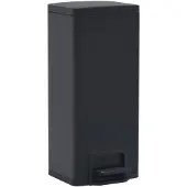 vidaXL Mülleimer mit Pedal Anti-Fingerabdruck 30 L Schwarz Edelstahl