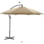 Garden Impressions Athene Sonnenschirm - Ø300 carbon black/Taupe