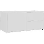 vidaXL TV-Schrank Weiß 80x34x36 cm Holzwerkstoff