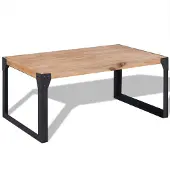 vidaXL Couchtisch Massivholz Akazie 100x60x45 cm