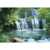 Overig Fototapete "Pura Kaunui Falls - Größe 368 x 254 cm" bedruckt glatt Wohnzimmer, Schlafzimmer
