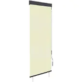 vidaXL Außenrollo 60 x 250 cm Cremeweiß