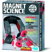 4M Magnet Science, Experimentier-Set, Magnetismus, Schwarz, Rot