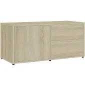 vidaXL TV-Schrank Sonoma-Eiche 80x34x36 cm Holzwerkstoff