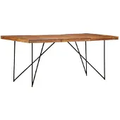 vidaXL Esstisch 180 x 90 x 76 cm Massivholz Akazie