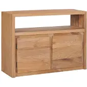 vidaXL Sideboard 80x30x60 cm Massivholz Teak