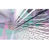 Komar Vliestapete "Digitaldruck Vlies - Space Grid Spring - Größe 400 x 250 cm" bedruckt glatt Wohnzimmer, Schlafzimmer