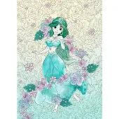Komar Vliestapete "Digitaldruck Vlies - Jasmin Pale Flowers - Größe 200 x 280 cm" bedruckt glatt Kinderzimmer