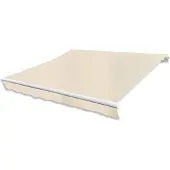vidaXL Markisenbespannung Canvas Creme 3 x 2,5 m (ohne Rahmen)
