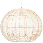 Atmosphera - Runde Pendelleuchte - Rattan - Durchmesser Ø 38 - Beige