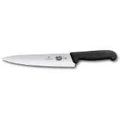 Victorinox V-5.20 33.19 Küchenmesser Tranchiermesser Wellenschliff, schwarz