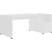vidaXL Couchtisch Weiß 90x45x35 cm Holzwerkstoff