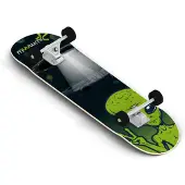 Muuwmi Skateboard Alien 20 x 79 cm Holz schwarz/grün
