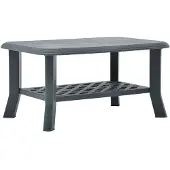 vidaXL Couchtisch Grün 90 x 60 x 46 cm Kunststoff