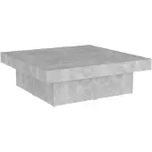 vidaXL Couchtisch Betongrau 90x90x28 cm Holzwerkstoff