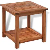 vidaXL Beistelltisch Massivholz Akazie 45x45x45 cm