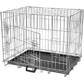 vidaXL Faltbare Hundebox Metall L