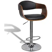vidaXL Barhocker Bugholz und Kunstleder