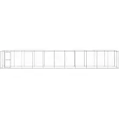 vidaXL Outdoor-Hundezwinger Verzinkter Stahl 26,62 m²