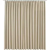 vidaXL - Vorhang - Verdunkelung - mit - Haken - 290x245 - cm - beige