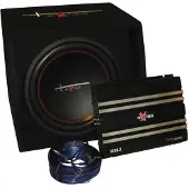 Excalibur X1 Basspack 12 Subwoofer Met Versterker En Kabelset