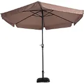Lesli Living Sonnenschirm "Gemini Taupe" Taupe ø 300 cm