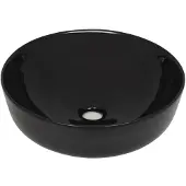 vidaXL Waschbecken Keramik Rund Schwarz 41,5 x 13,5 cm