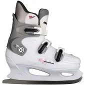 Nijdam Kunstschaats - Hardboot - Wit/Zilver/Fuchsia - 36
