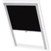 vidaXL Verdunkelungsrollo Schwarz SK06 GGL und GGU