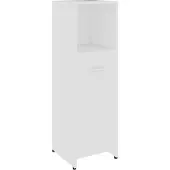 vidaXL Badezimmerschrank Weiß 30x30x95 cm Holzwerkstoff