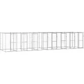 vidaXL Outdoor-Hundezwinger Verzinkter Stahl 19,36 m²