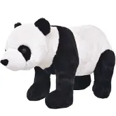 vidaXL Plüschtier Panda Stehend Plüsch Schwarz und Weiß XXL