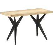 vidaXL Esstisch 120x60x76 cm Massivholz Mango