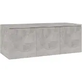 vidaXL TV-Schrank Betongrau 80x34x30 cm Holzwerkstoff