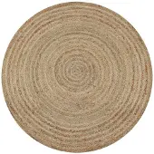 vidaXL - Teppich - rund - 150 - cm - geflochten - Jute
