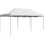 vidaXL Profi-Partyzelt Faltbar 3 x 6 m Stahl Weiß