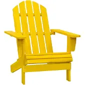 vidaXL Adirondack-Gartenstuhl Massivholz Tanne Gelb