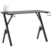 vidaXL Gaming-Schreibtisch mit Y-Gestell Schwarz und Rot 110x60x75 cm
