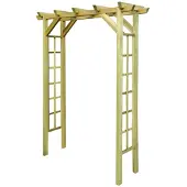 vidaXL Gartenlaube Rosenbogen 150 x 50 x 200 cm Holz Imprägniert